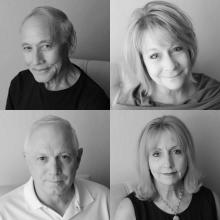 4 faces of people who have lost loved ones to suicide.